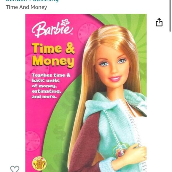 Barbie Educational Workbook Time and Money - Picture 1 of 3